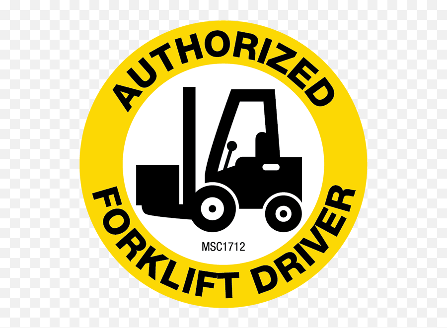 Authorized Forklift Driver Hard Hat Emblem Ms Carita - Certified Forklift Operator Transparent Png,Forklift Png