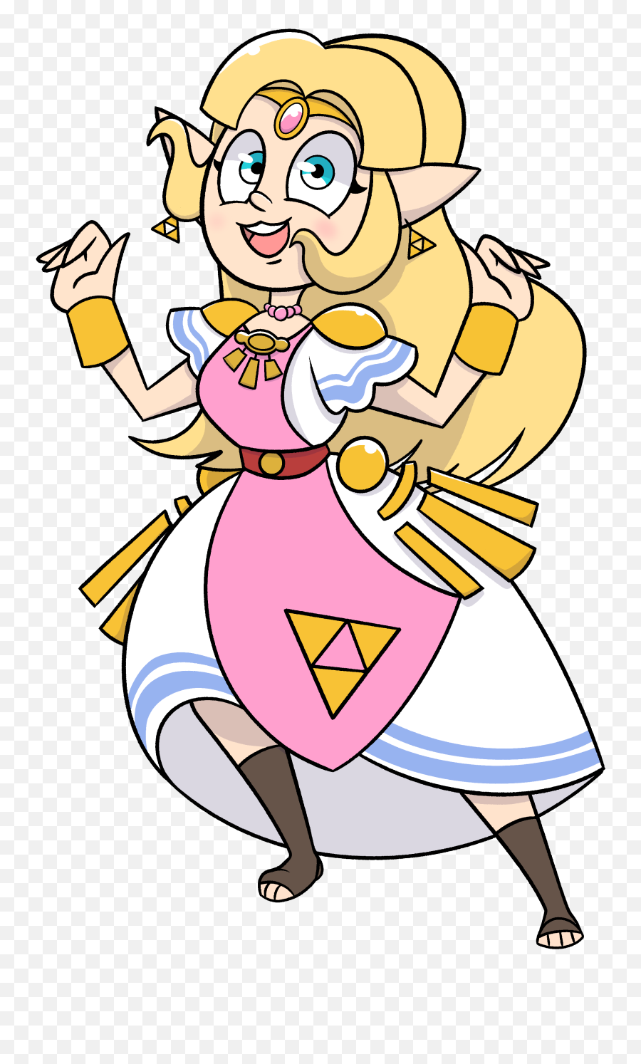 Princess Zelda - Happy Png,Princess Zelda Transparent