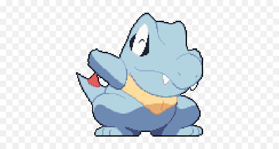 Here Is A Cute Happy Totodile To Cheer You Up - Transparent Totodile Gif Png,Pokemon Gif Transparent