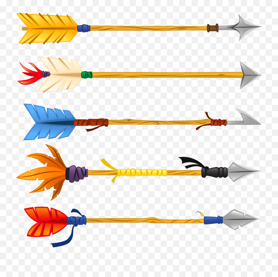 Vector Feather Arrows Png Download - Portable Network Graphics,Feathered Arrow Png