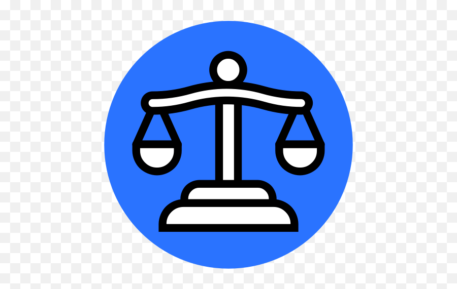 Balance Crime Justice Law Legal Scales Of Icon - Law Icon Circle Png,Scales Png