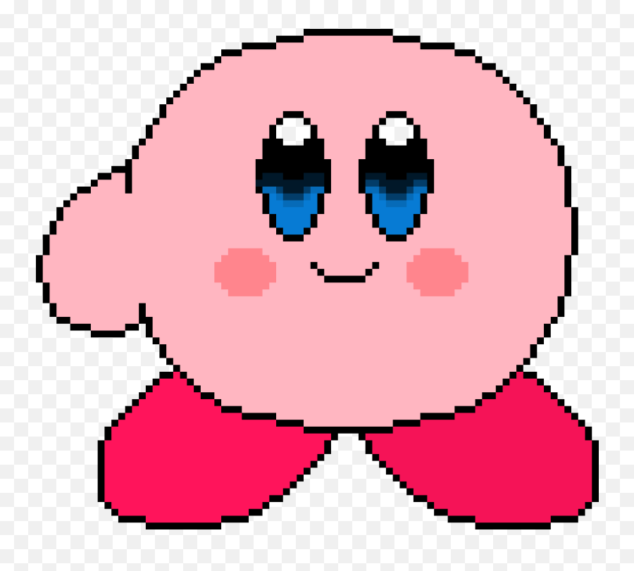Kirby Undertale Sprite Png Image - Minecraft Rinnegan Pixel Art,Kirby Face Png