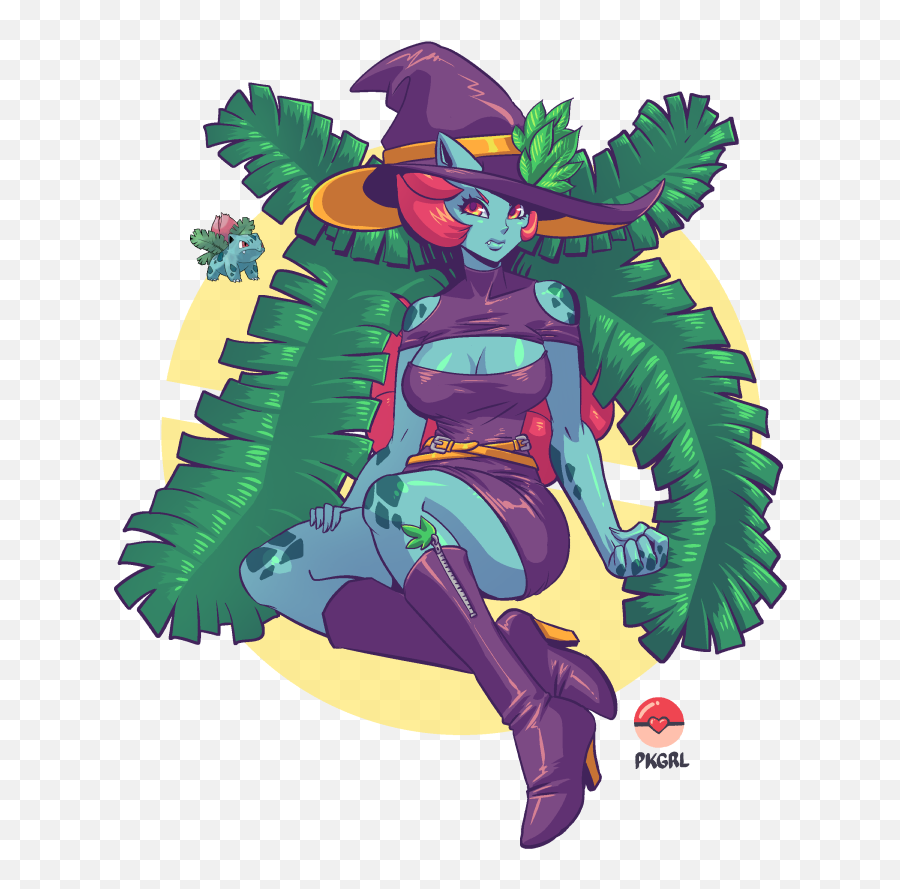 Halloween Ivysaur Girl By Pkgrl - Fur Affinity Dot Net Fictional Character Png,Ivysaur Png