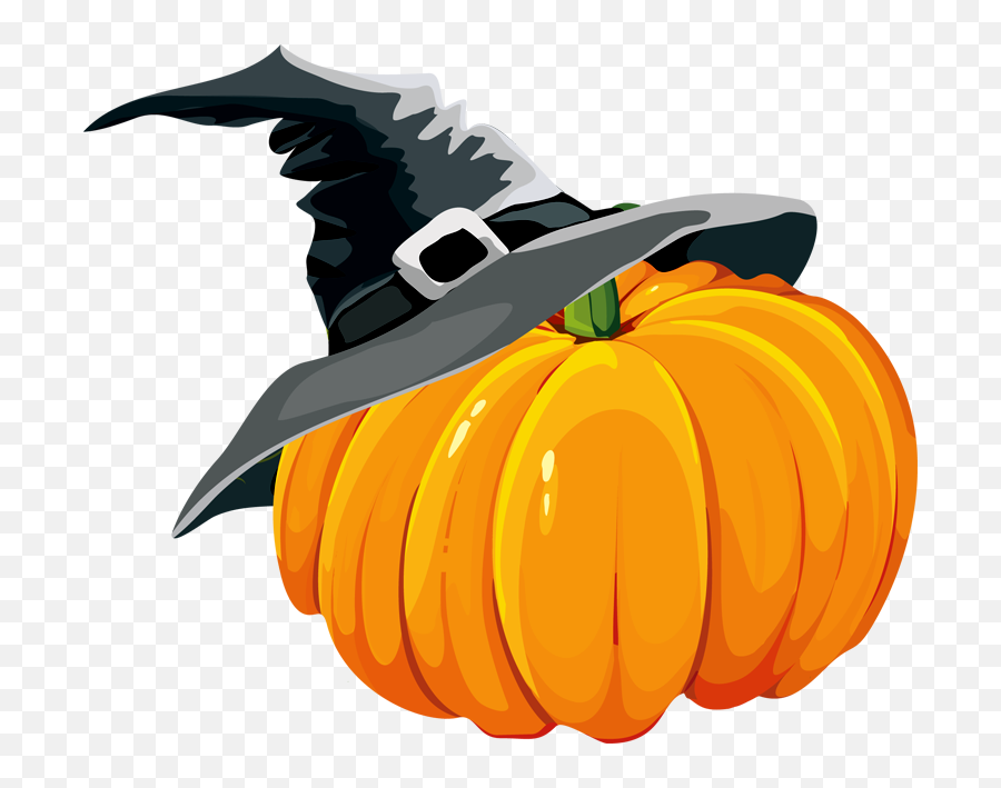 Free Pumpkin Clipart Transparent Background Download - Witch Hat On Pumpkin Png,Pumpkin Clipart Png
