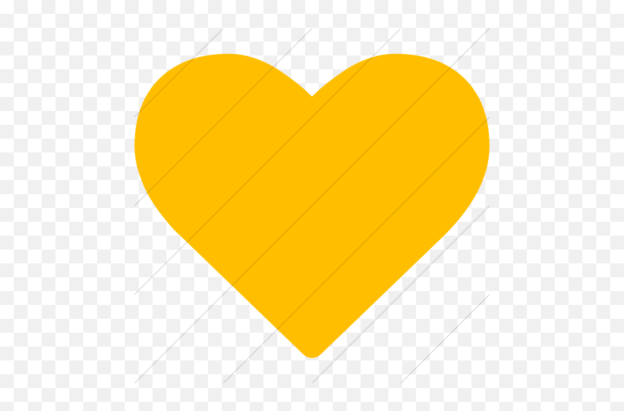 Iconsetc Simple Yellow Bootstrap Font - Yellow Heart Symbol Png,Font Awesome Heart Icon