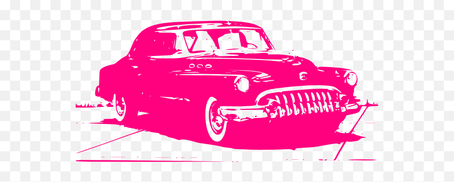 Pink Vintage Car Clip Art - Vector Clip Art Vintage Car Vector Pink Png,Classic Car Png