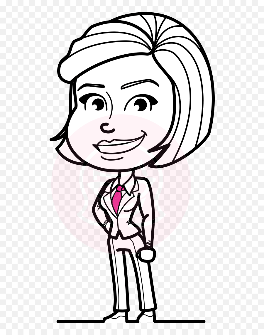 Free Black And White Girl Cartoon Download - Cartoony Character In Black And White Png,Vault Girl Icon