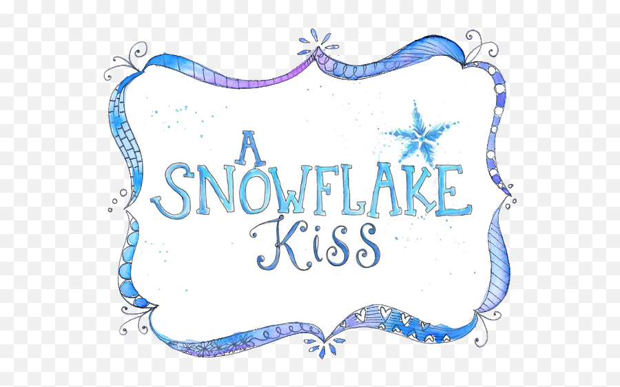 A Snowflake Kiss - Calligraphy Png,Snowflake Frame Png
