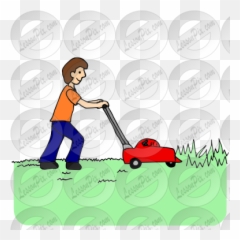 Mow Picture For Classroom Therapy Use - Great Clipart Mower png