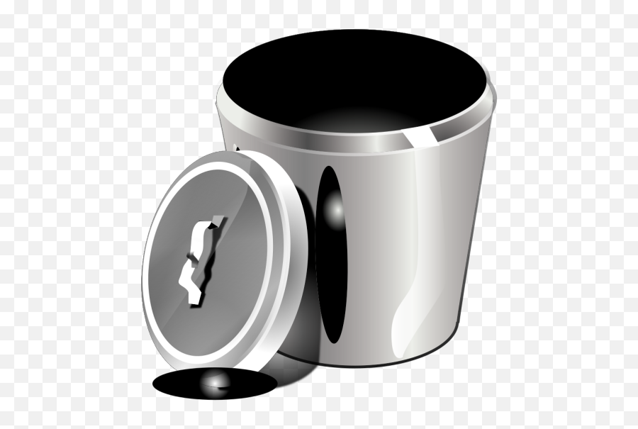 Trash Can Png Svg Clip Art For Web - Download Clip Art Png Stainless Steel,Black Trash Can Icon