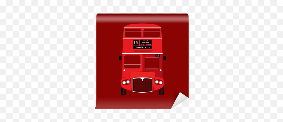 London Symbol - Red Bus Icon U2013 Double Decker Vector Wall London Red Bus Icon Png,Trolleybus Icon