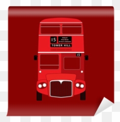 London Symbol - red bus icon u2013 double decker vector Wall Red Bus Icon png