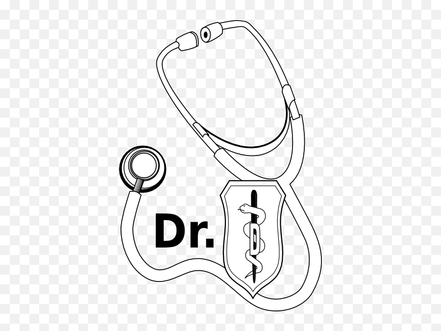 Dental Dr Stethoscope Clip Art - Vector Clip Sketch Pencil Stethoscope Drawing Png,Stethoscope Vector Icon
