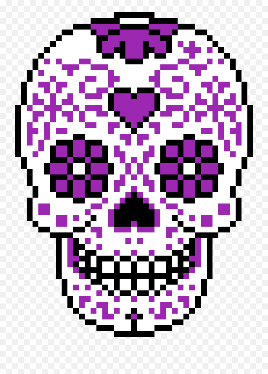 Day Of The Dead Skull Png - Day Of The Dead Skull Pixel Pixel Art Sugar Skull,Day Of The Dead Png