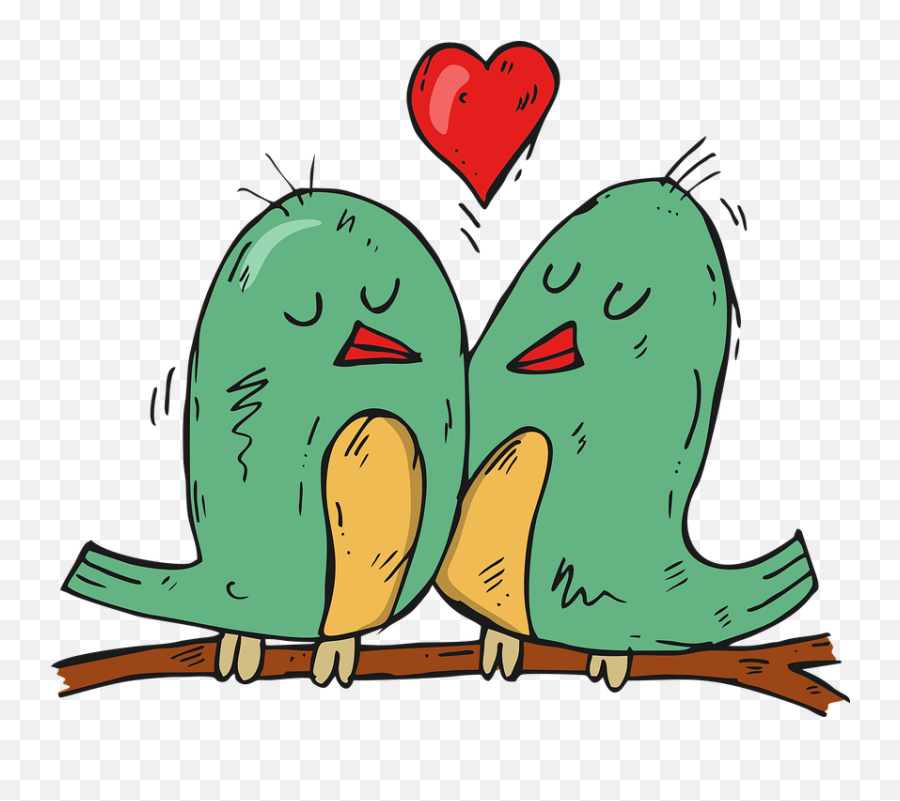 Bird Love Two - Free Vector Graphic On Pixabay Pixabay Grafik Liebe Vögel Png,Green Love Icon