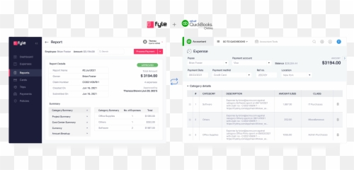 Quickbooks Online Accounting Software Integration Fyle - Vertical png