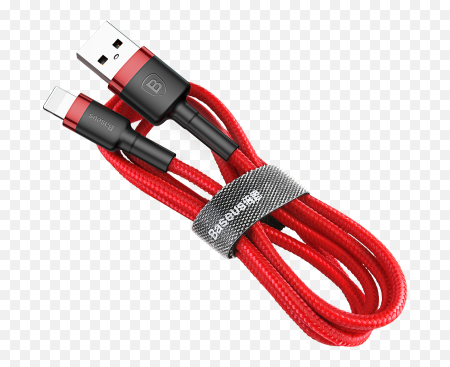 Genuine Baseus 1m Lightning To Usb Cable For Apple Iphone X 8 6 15a Red - Baseus Cable 2 M Png,Red Lightning Transparent
