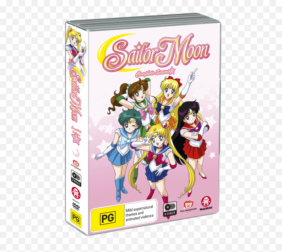 Sailor Moon Complete Season 1 - Dvd Sailor Moon Blu Ray Png,Sailor Moon Luna Icon