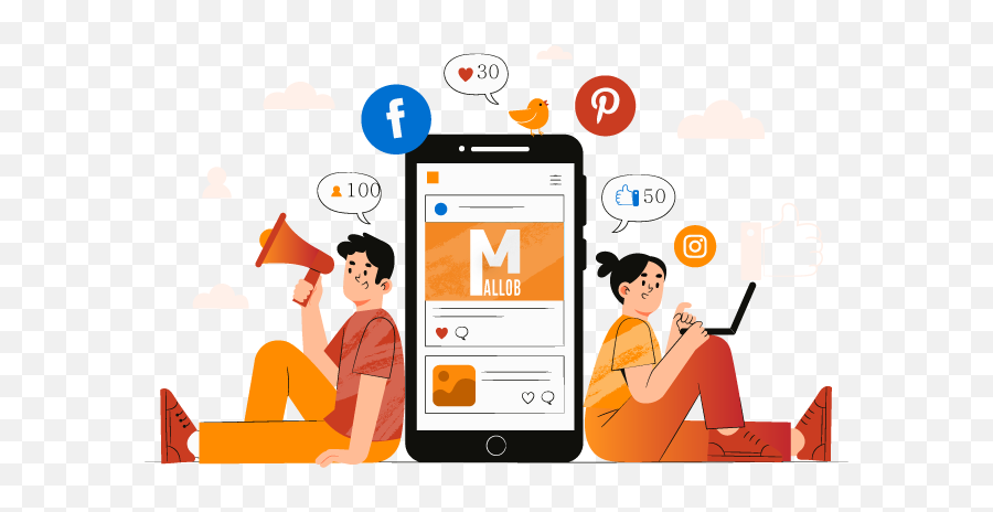 Social Media Marketing Agency Mallob - Social Media Integration Png,Etsy Social Media Icon