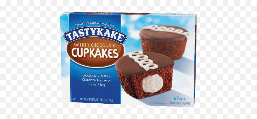 Swirly Cupcakes Tastykake - Tastykake Chocolate Cupcakes Png,Swirly Png