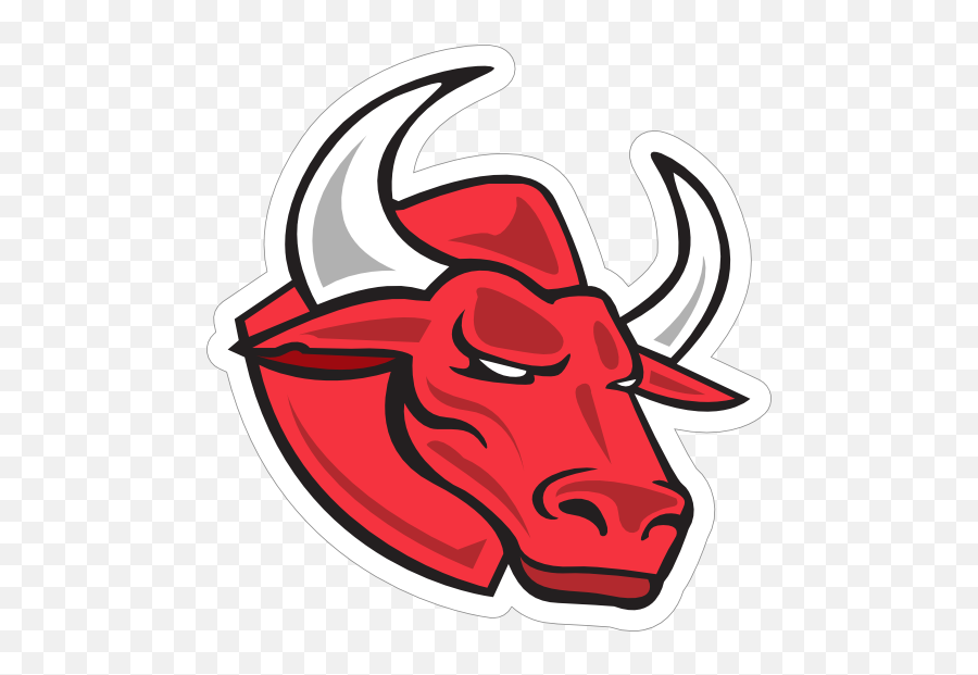 Red Bull Mascot Sticker - Automotive Decal Png,Icon Horn Helmet
