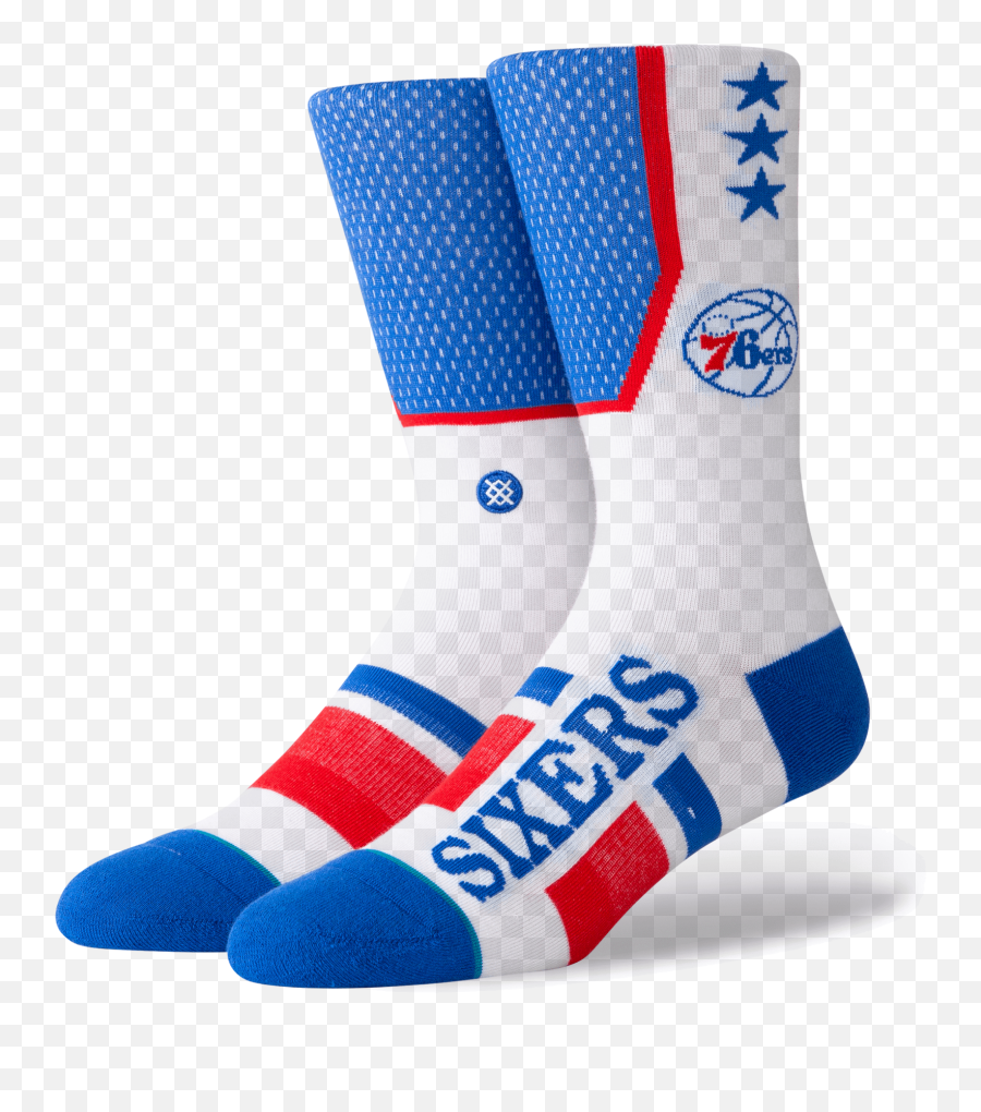Stance Philadelphia 76ers Shortcut Socks - Blue Philadelphia 76ers Png,76ers Png