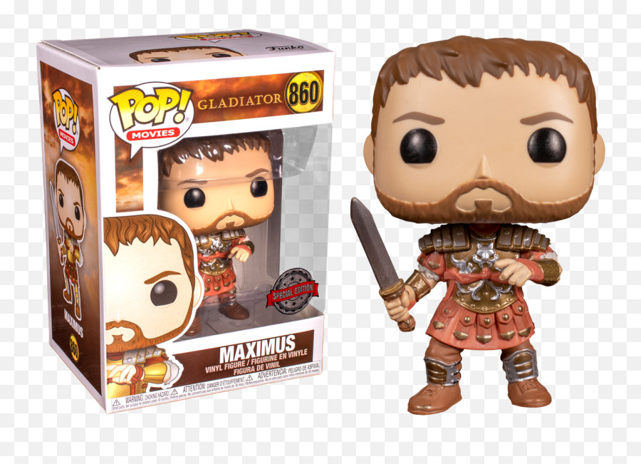 Gladiator - Maximus With Armour Pop Vinyl Figure Funko Pop Gladiator Maximus Png,Gladiator Png