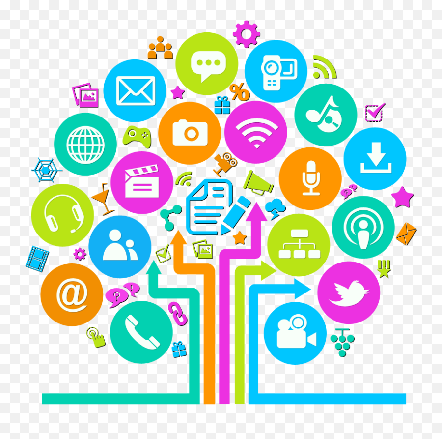 Download 52fb0ca80934384d6a000290 Social Media Tree Icon - Internet And Digital Media Png,Education Clipart Png