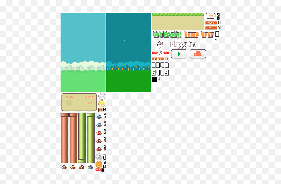 Flappy Bird Sprite Monster, Free, game, grass, smiley png