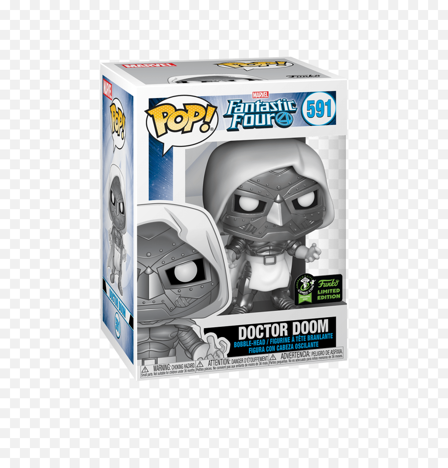 Doctor Doom - Fantastic Four 2020 Eccc Exclusive Funko Pop Doctor Doom Funko Pop Eccc Png,Fantastic Four Logo Png