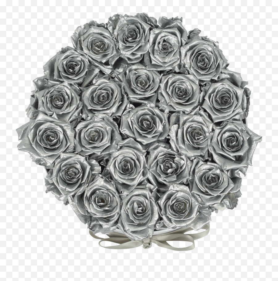 Orb Deluxe Silver Roses A La Rose Png Black And White