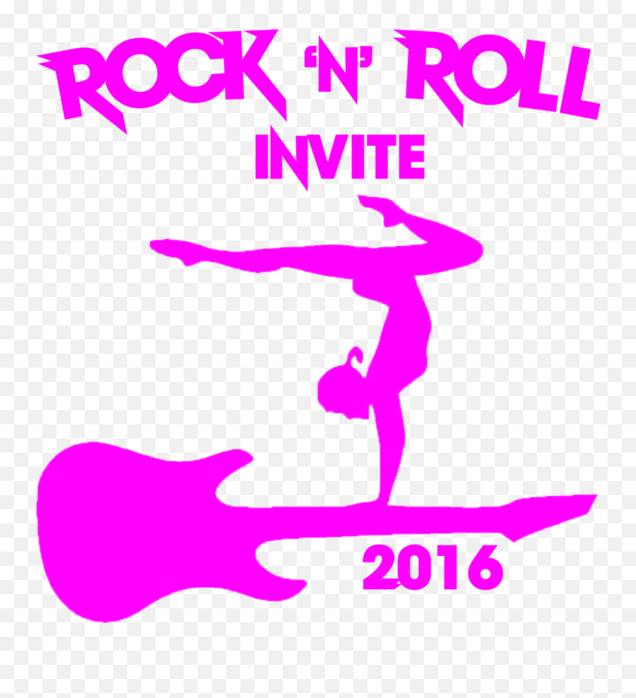 Rock And Roll Png - Rock N Roll Logopink Gymnast Gymnastics,Rock And Roll Png