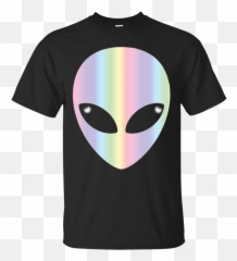 Download Alien Head - Holographic Glow Effect Apparel Rick Gucci Y Mickey Mouse Png,Alien Head Png