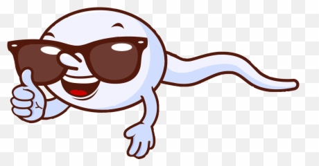 Sperm Sunglasses Clipart - Cell Cartoon Transparent png