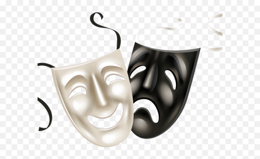 Theater Masks Transparent Background - Drama Masks Transparent Png,Lighter Transparent Background