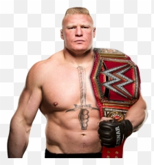 Brock Lesnar Universal Champion - With Championship png