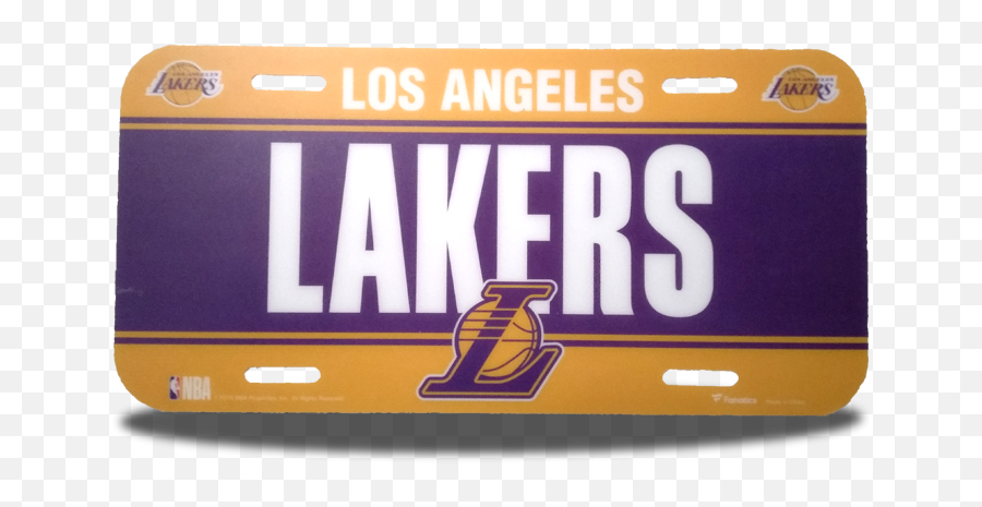 Los Angeles Lakers Plate - Placas Grandes Plastico Nba Atlanta Hawks Png,Lakers Png