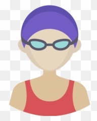 Swimmer Png Icon - Girl Cartoon