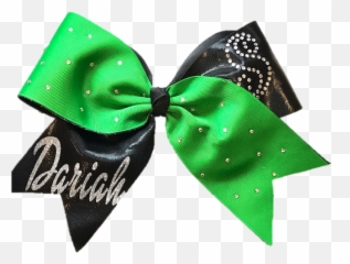 Hair Bow Png - Green Cheer