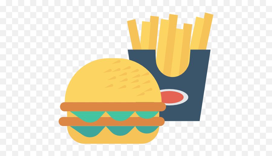 Burger - Burger And Fries Icon Png,Burger And Fries Png