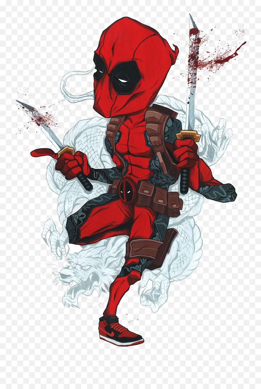 Spiderman Character Fictional - Deadpool And Spiderman Anime Png,Spiderman Cartoon Png