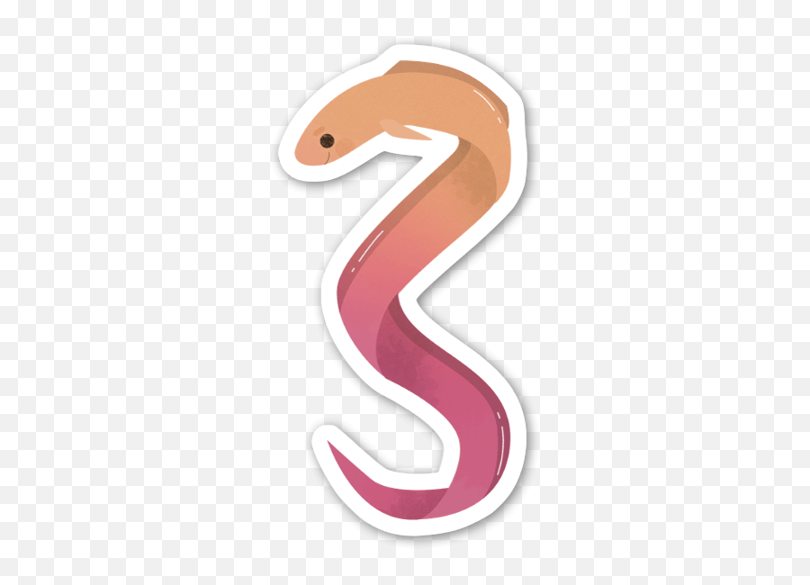 Electric Eel - Stickerapp Eel Sticker Png,Eel Png