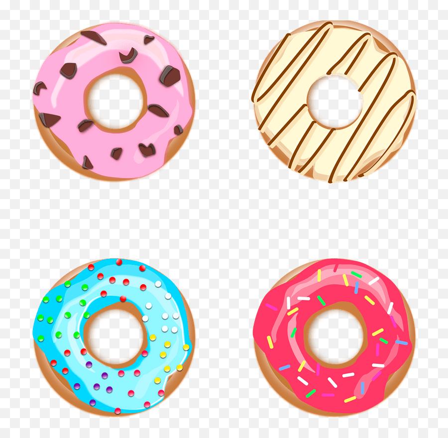 Donuts Clipart Free Download Transparent Png Creazilla - Girly,Donuts Png