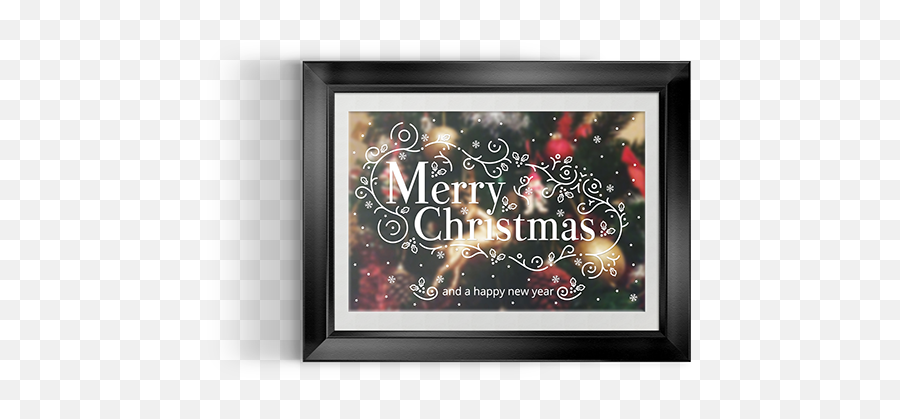 Download Merry Christmas Card - Picture Frame Png Image With Picture Frame,Merry Christmas Frame Png