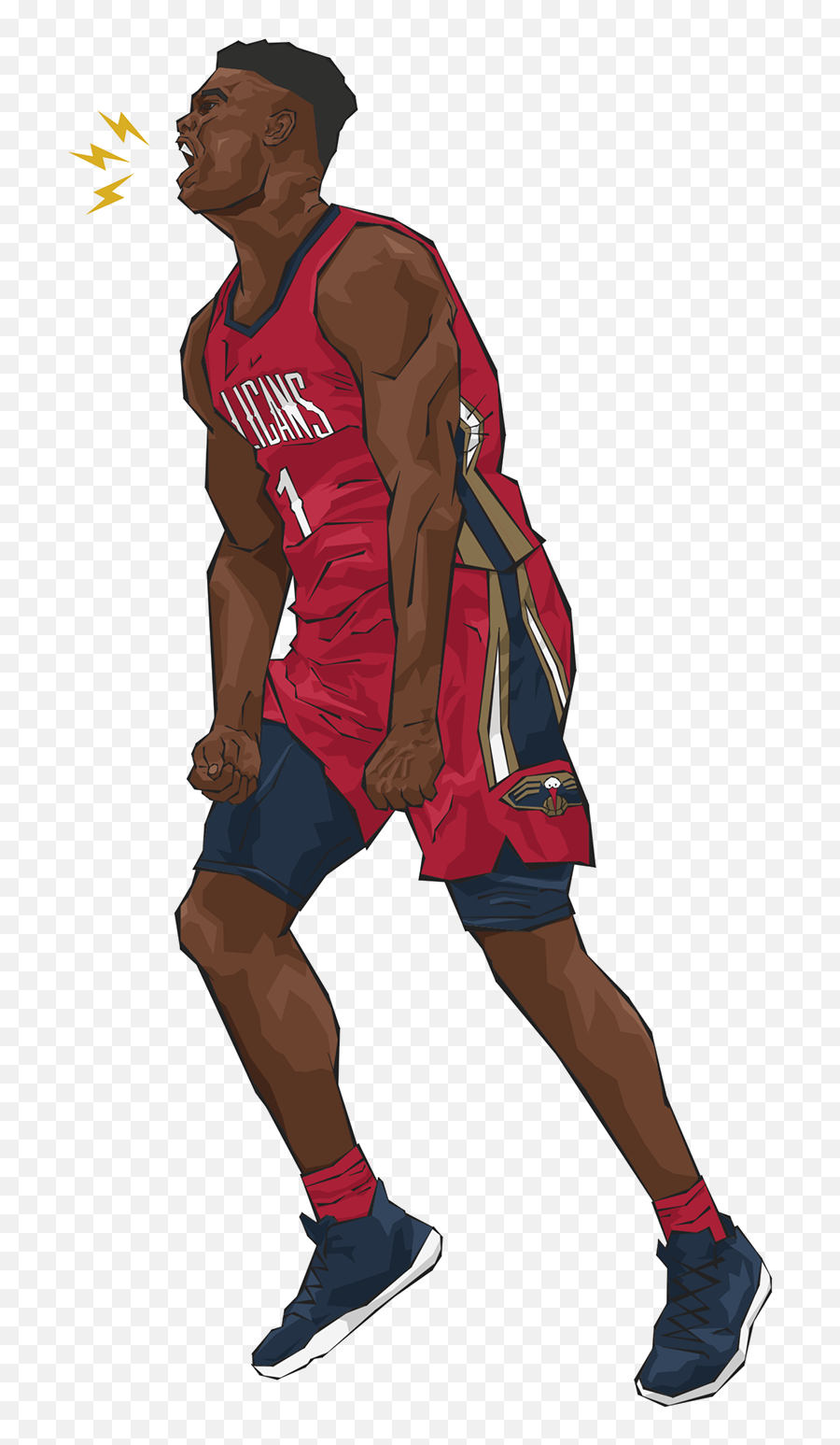 Zion Williamson Illustration - For Basketball Png,Zion Williamson Png