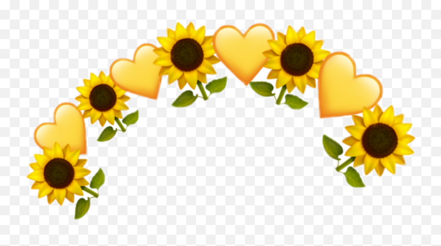 Floral Crown Png - Transparent Yellow Flower Crown,Snapchat Flower Crown Png