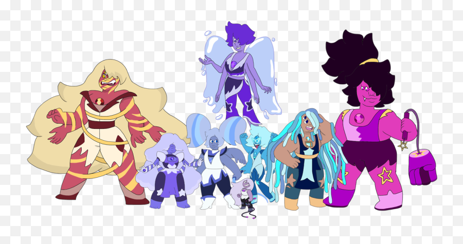 Amethyst Ruby Rose Quartz Tanzanite Chalcedony - Universe Chalcedony Steven Universe Png,Steven Universe Amethyst Png