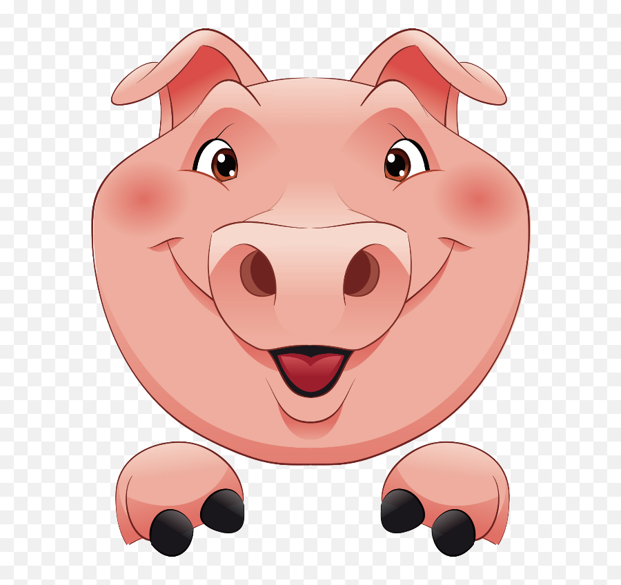 Mq Pink Pig Head Animal Animals - Pig Face Wall Calendar Cartoon Pig Head  Png,Pig Emoji Png - free transparent png images 