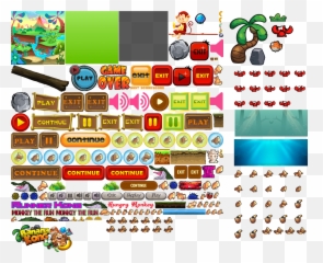 Donkey Kong Style Platform Set Opengameartorg - Tiles Set 2d Kong png