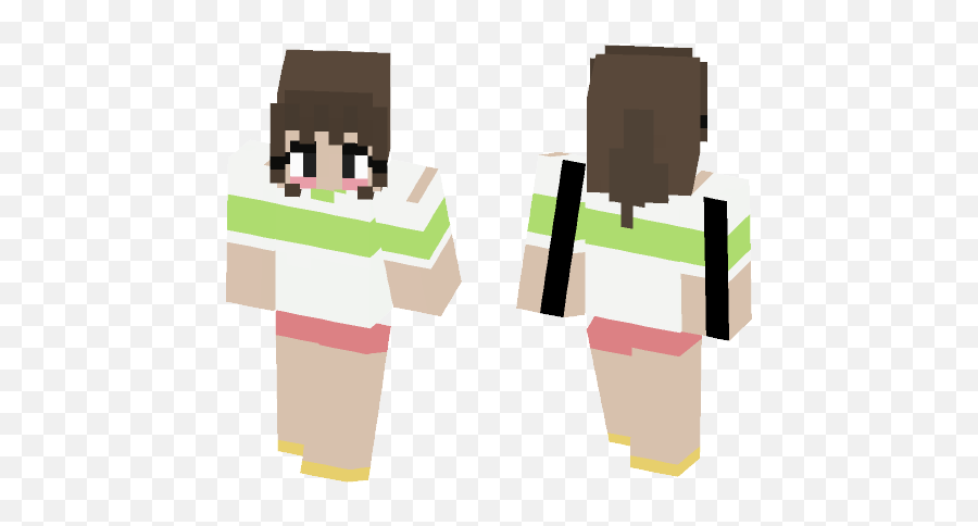 Download Chihiro - Spirited Away Minecraft Skin For Free Houraisan Kaguya Minecraft Kaguya Skin Png,Spirited Away Transparent